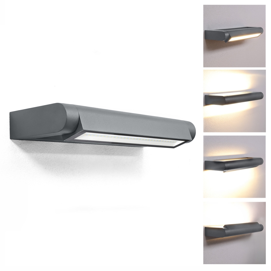 Brilagi - Applique murale extérieure LED SALERNO LED/12W/230V 35,5 cm anthracite IP65