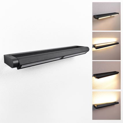 Brilagi - Applique murale extérieure SALERNO, LED 24W, 230V, 66 cm, noire, IP65