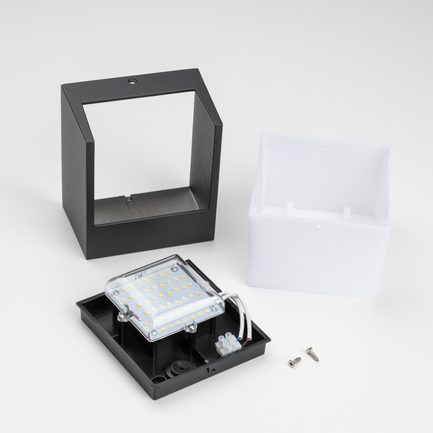 Brilagi - Applique murale extérieure TERNI LED/12W/230V noir IP44