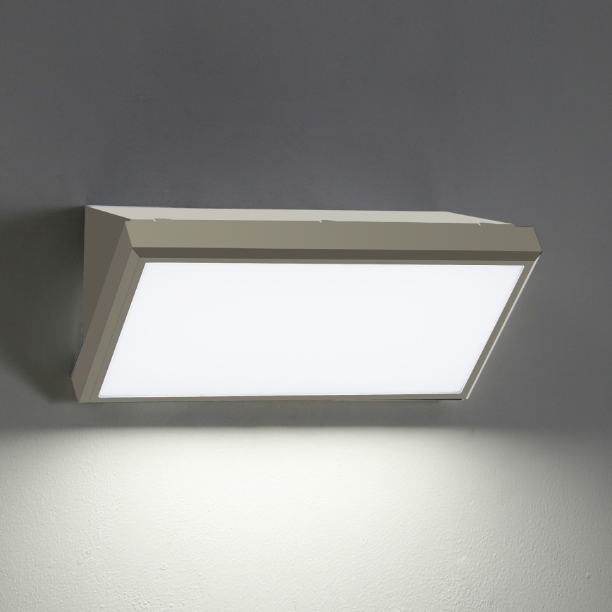 Brilagi - Applique murale extérieure TRIANGLE LED/20W/230V gris IP65