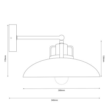 Brilagi - Applique murale FLAMENGO 1xE27/60W/230V vert