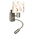 Brilagi - Applique murale flexible LED pour enfants BOBO 1xE27/25W/230V + LED/3W chrome mat/blanc/motifs d'animaux