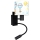 Brilagi - Applique murale flexible LED pour enfants BOBO 1xE27/25W/230V + LED/3W noir/blanc/motifs animaux