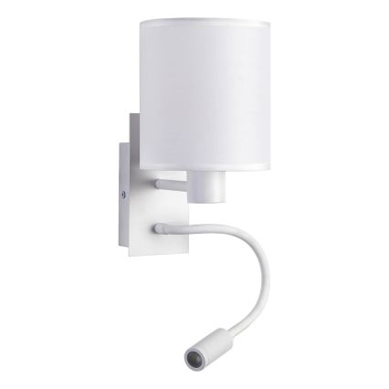 Brilagi - Applique murale flexible NUBILA 1xE27/25W/230V + LED/3W blanc