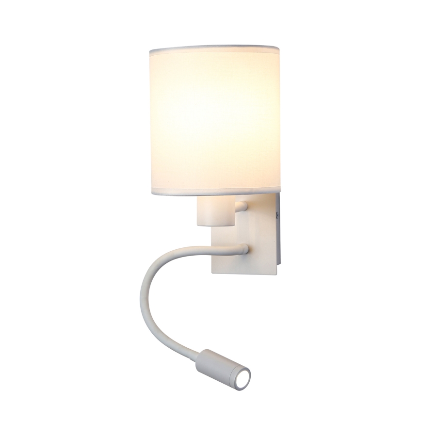 Brilagi - Applique murale flexible NUBILA 1xE27/25W/230V + LED/3W blanc
