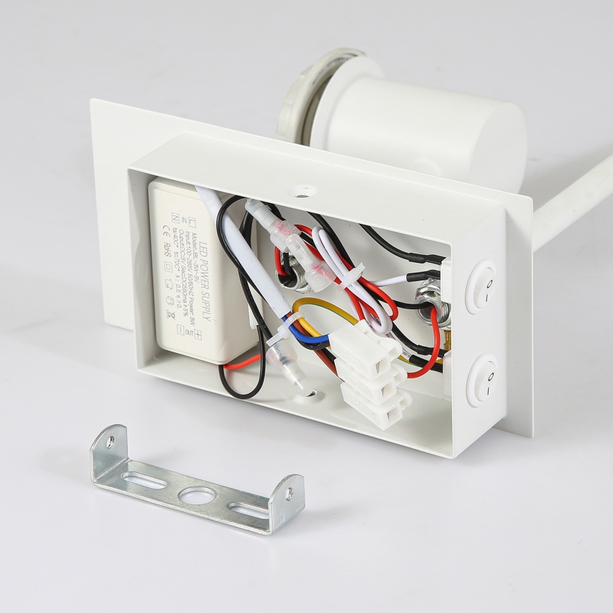 Brilagi - Applique murale flexible NUBILA 1xE27/25W/230V + LED/3W blanc