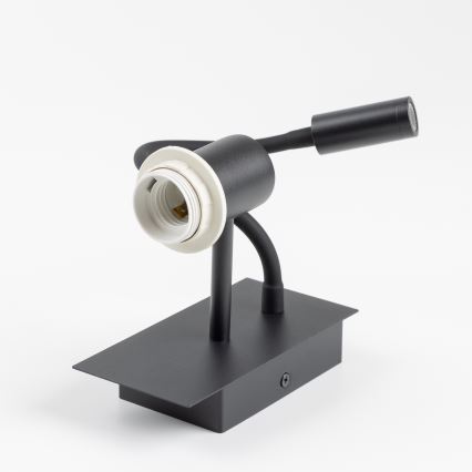 Brilagi - Applique murale flexible NUBILA 1xE27/25W/230V + LED/3W noir