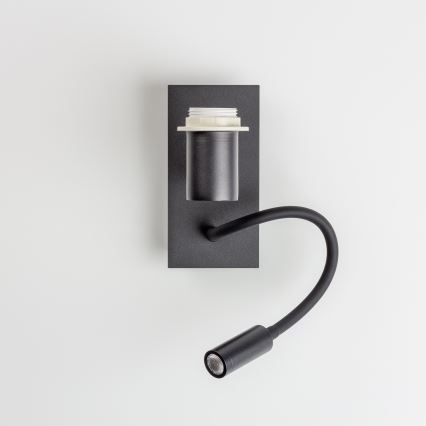 Brilagi - Applique murale flexible NUBILA 1xE27/25W/230V + LED/3W noir