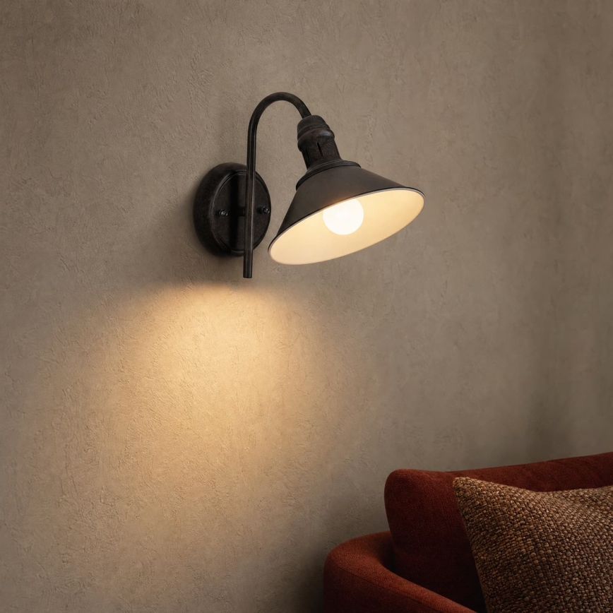 BRILAGI - Applique murale FORGE 1xE27/60W/230V noire