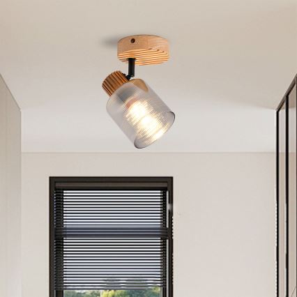 Brilagi - Applique murale HYGGE 1xE14/15W/230V bois/fumé