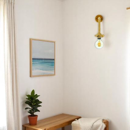 Brilagi - Applique murale KOS 1xE27/60W/230V hêtre