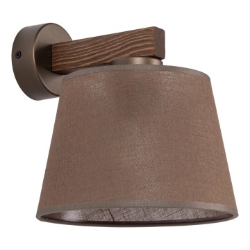 Brilagi - Applique murale LATTE 1xE27/15W/230V pin/marron