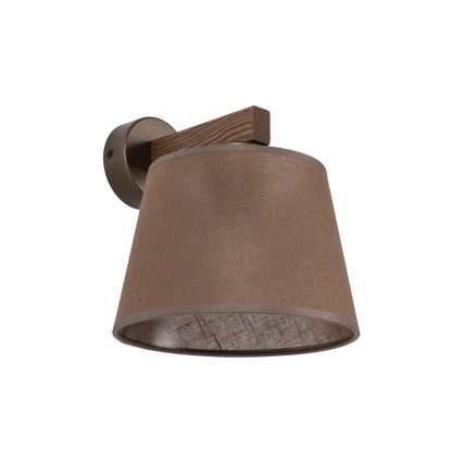 Brilagi - Applique murale LATTE 1xE27/15W/230V pin/marron