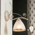 Brilagi - Applique murale LED ANTICO 1xE27/60W/230V patine blanche