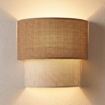 Brilagi - Applique murale LED BOHO ECO 1xE27/10W/230V beige/crème
