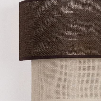 Brilagi - Applique murale LED BOHO ECO 1xE27/10W/230V marron/crème