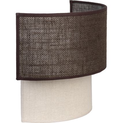 Brilagi - Applique murale LED BOHO ECO 1xE27/10W/230V marron/crème