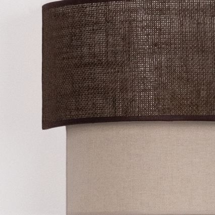 Brilagi - Applique murale LED BOHO ECO 1xE27/10W/230V marron/crème