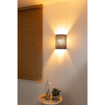 Brilagi - Applique murale LED BOHO STYLE 1xE27/15W/230V marron