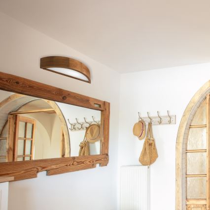 Brilagi - Applique murale LED CARVALHO 1xE27/15W/230V chêne cerisier