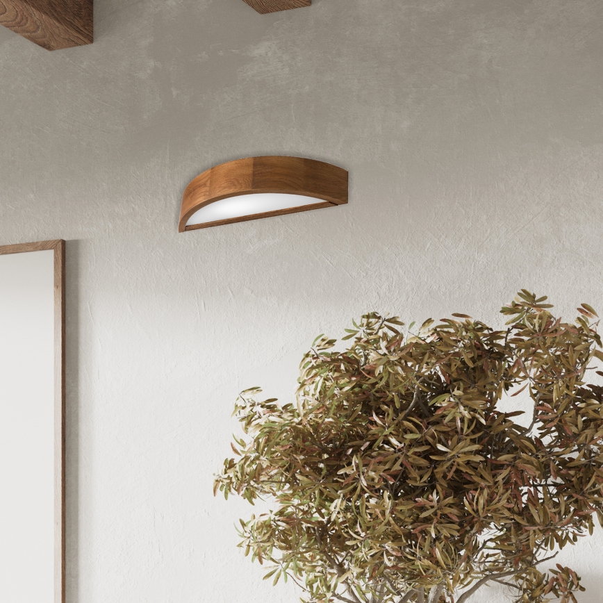 Brilagi - Applique murale LED CARVALHO 1xE27/15W/230V chêne cerisier
