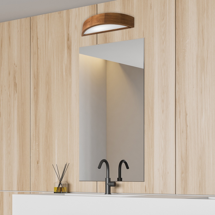 Brilagi - Applique murale LED CARVALHO 1xE27/15W/230V chêne cerisier