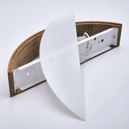 Brilagi - Applique murale LED CARVALHO 1xE27/15W/230V chêne cerisier
