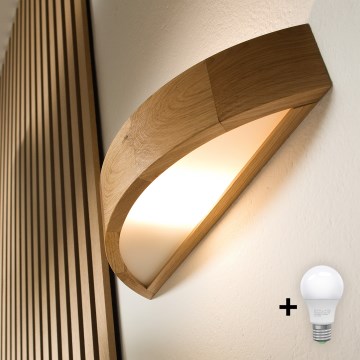 Brilagi - Applique murale LED CARVALHO 1xE27/15W/230V chêne