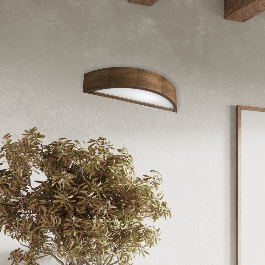 Brilagi - Applique murale LED CARVALHO 1xE27/15W/230V chêne/noyer
