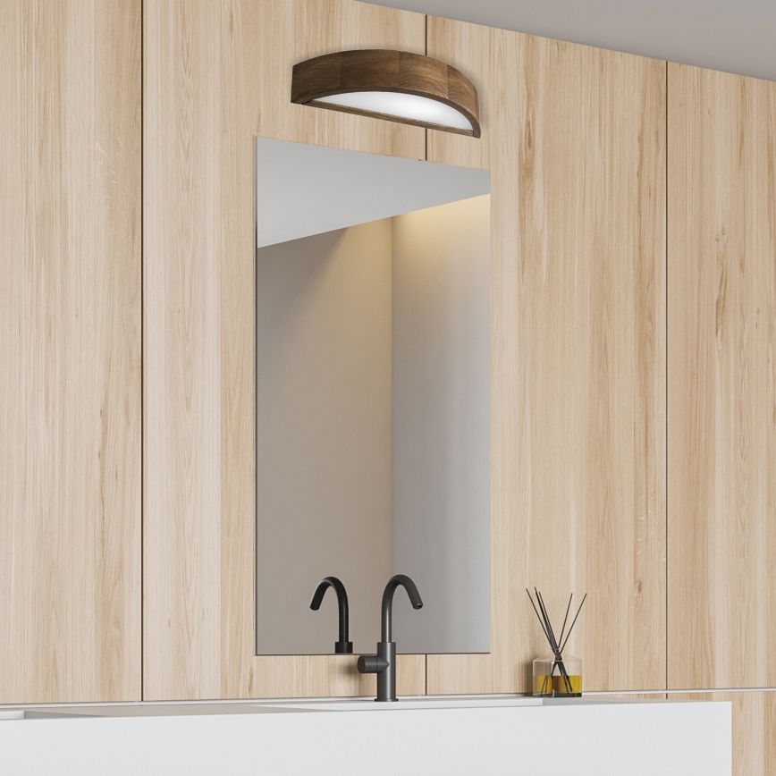 Brilagi - Applique murale LED CARVALHO 1xE27/15W/230V chêne/noyer