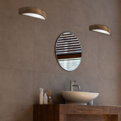 Brilagi - Applique murale LED CARVALHO 1xE27/15W/230V chêne/noyer