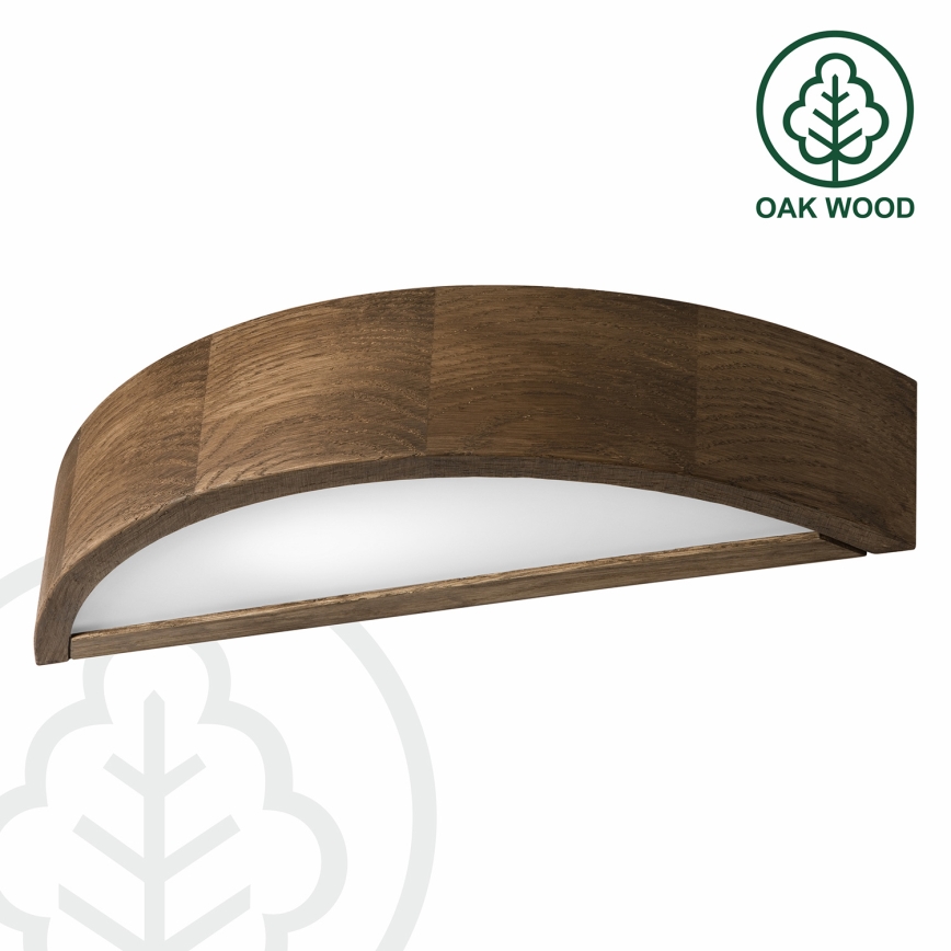 Brilagi - Applique murale LED CARVALHO 1xE27/15W/230V chêne/noyer