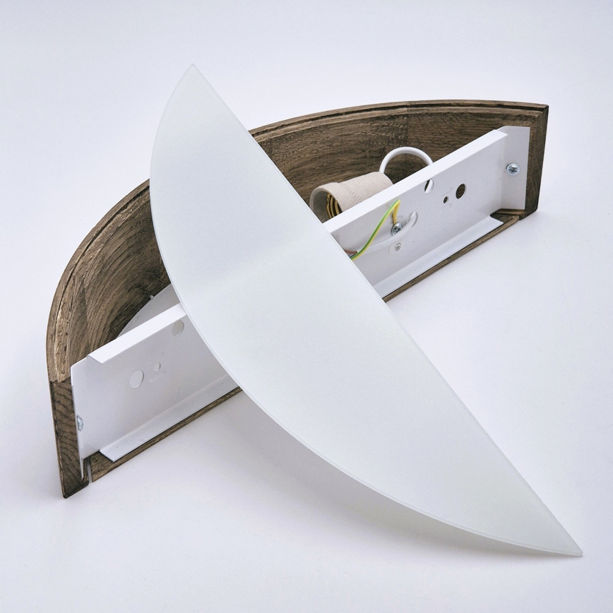 Brilagi - Applique murale LED CARVALHO 1xE27/15W/230V chêne/noyer
