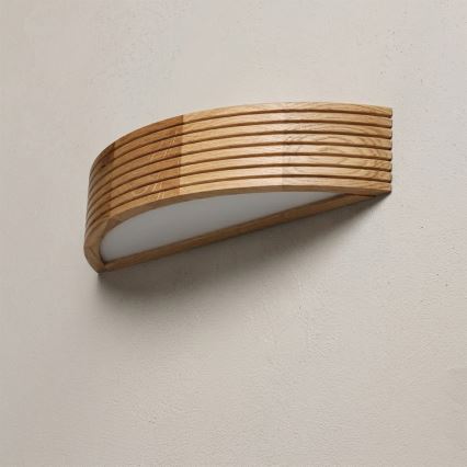 Brilagi - Applique murale LED CARVALHO MODERN 1xE27/60W/230V chêne