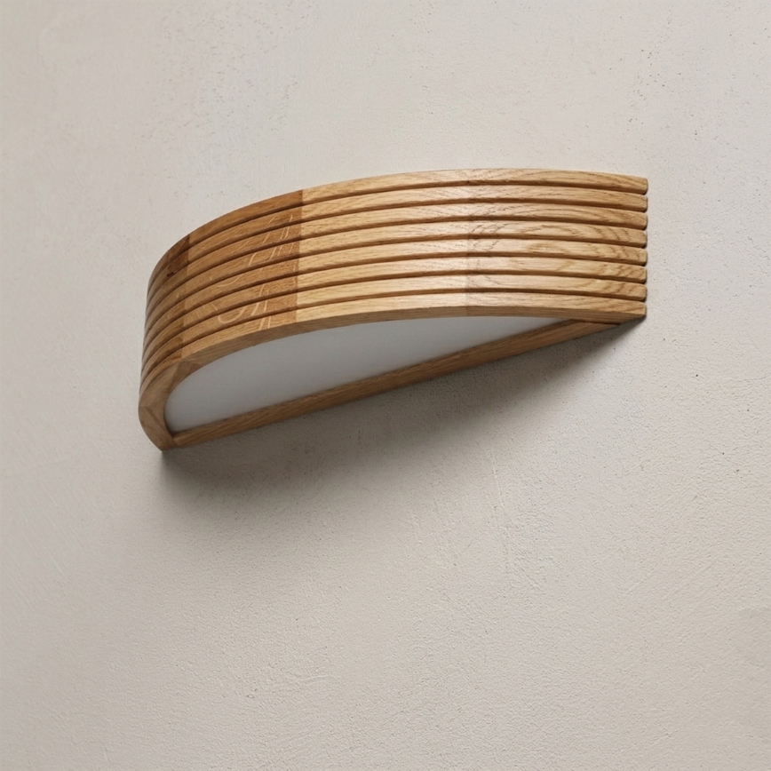 Brilagi - Applique murale LED CARVALHO MODERN 1xE27/60W/230V chêne