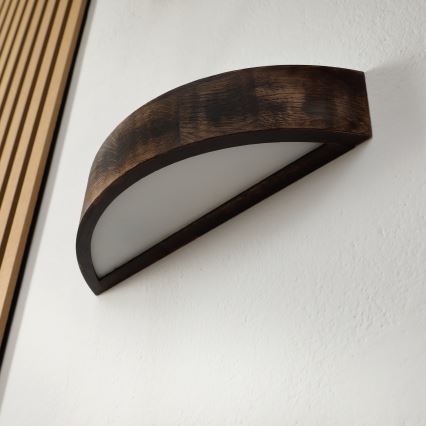 Brilagi - Applique murale LED CARVALHO SMOKEY 1xE27/60W/230V chêne