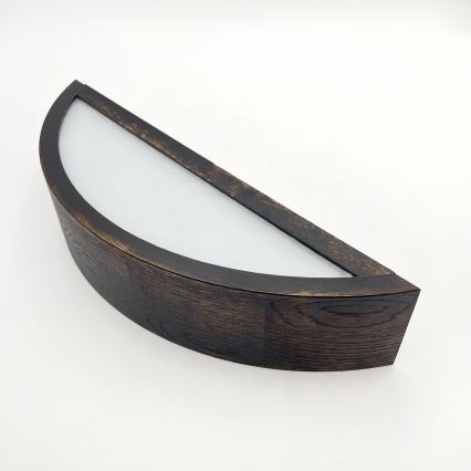 Brilagi - Applique murale LED CARVALHO SMOKEY 1xE27/60W/230V chêne