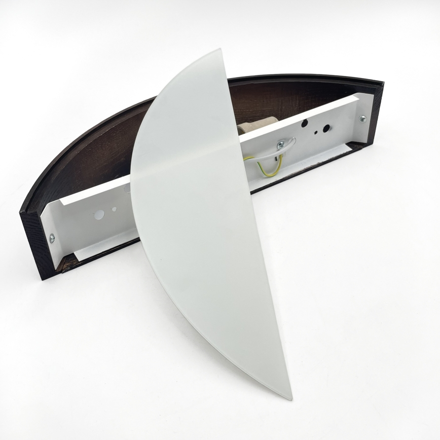 Brilagi - Applique murale LED CARVALHO SMOKEY 1xE27/60W/230V chêne