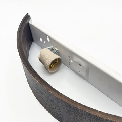 Brilagi - Applique murale LED CARVALHO SMOKEY 1xE27/60W/230V chêne