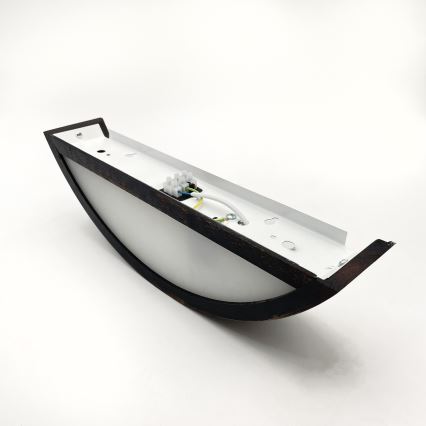 Brilagi - Applique murale LED CARVALHO SMOKEY 1xE27/60W/230V chêne