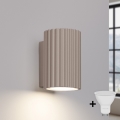 Brilagi - Applique murale LED CRESTO 1 x GU10 / 10 W / 230 V, 10 cm, taupe