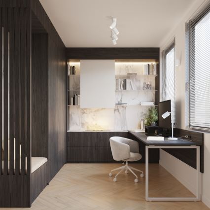 Brilagi - Applique murale LED CRESTO 1xGU10/10W/230V 10 cm blanche