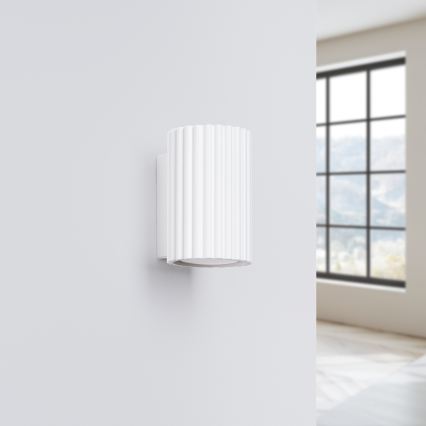 Brilagi - Applique murale LED CRESTO 1xGU10/10W/230V 10 cm blanche