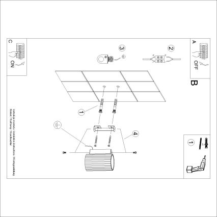 Brilagi - Applique murale LED CRESTO 1xGU10/10W/230V 10 cm blanche