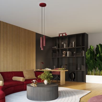 Brilagi - Applique murale LED CRESTO 1xGU10/10W/230V 10 cm bordeaux