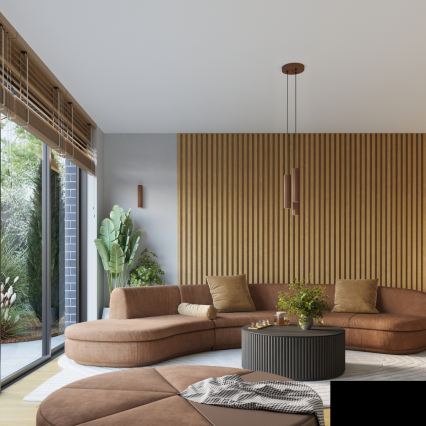 Brilagi - Applique murale LED CRESTO 1xGU10/10W/230V 10 cm marron