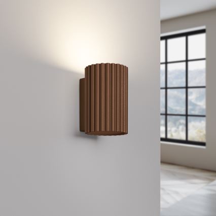 Brilagi - Applique murale LED CRESTO 1xGU10/10W/230V 10 cm marron