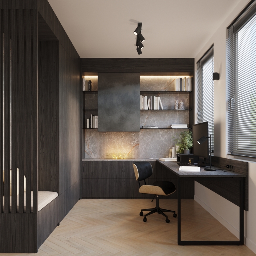 Brilagi - Applique murale LED CRESTO 1xGU10/10W/230V 10 cm noir