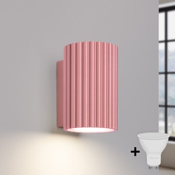 Brilagi - Applique murale LED CRESTO 1xGU10/10W/230V 10 cm rose
