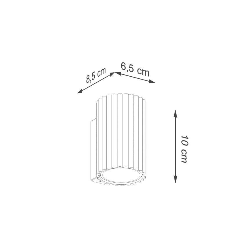Brilagi - Applique murale LED CRESTO 1xGU10/10W/230V 10 cm rose